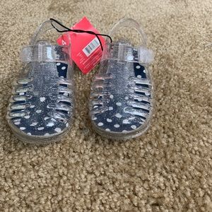 Clear infant jelly sandal